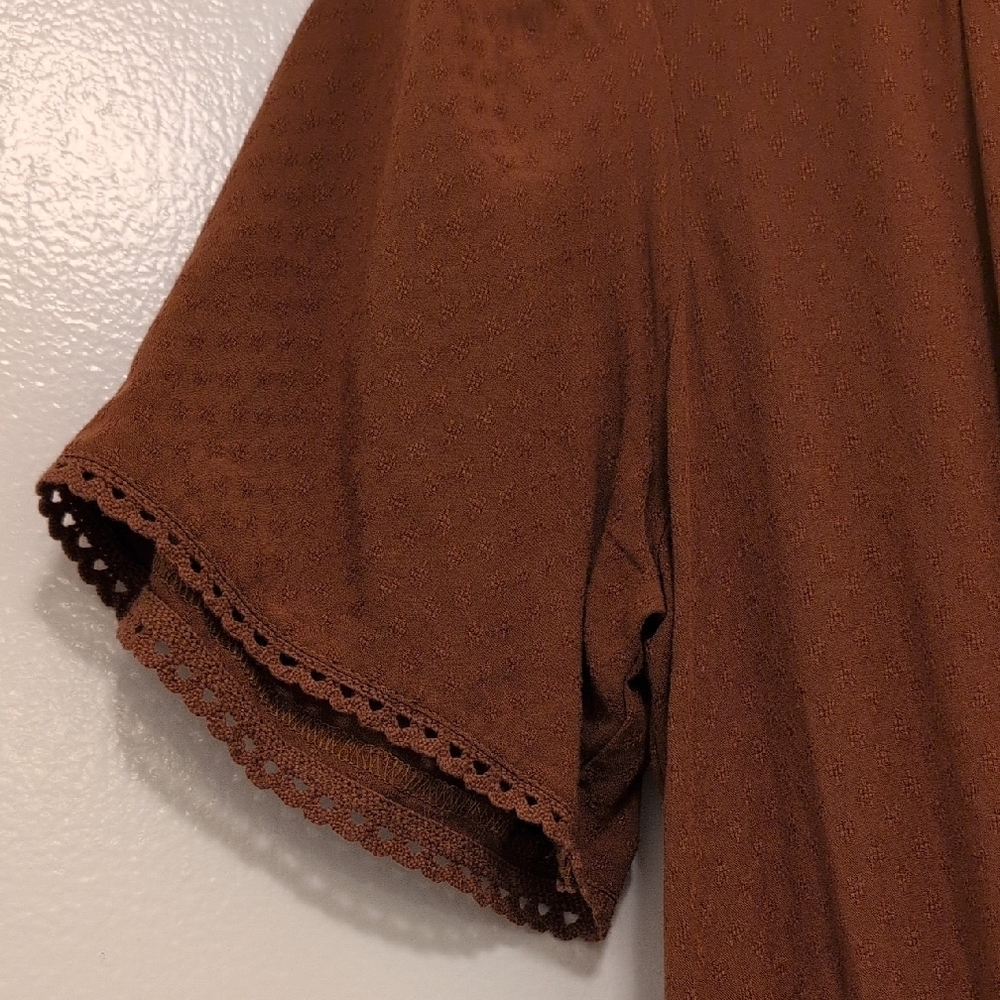 LOFT Rust Midi Dress - Picture 7 of 8